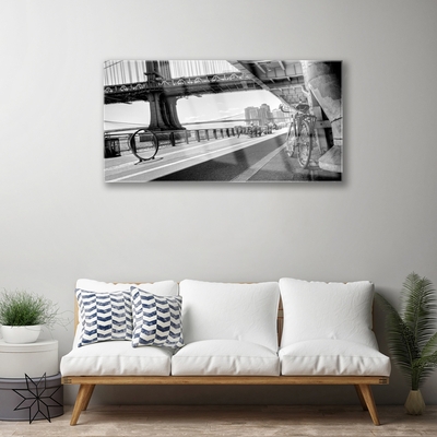 Plexiglas schilderij Architectuur fietsbrug