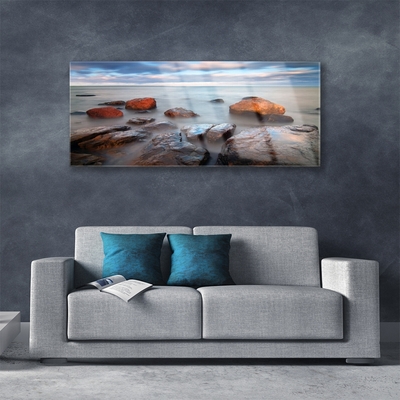 Plexiglas schilderij Stones sea landscape