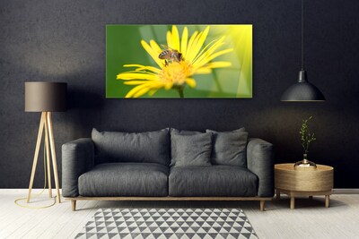 Plexiglas schilderij Bee flower nature