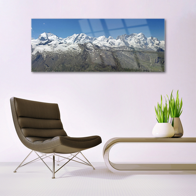 Plexiglas schilderij Snow mountain landschap