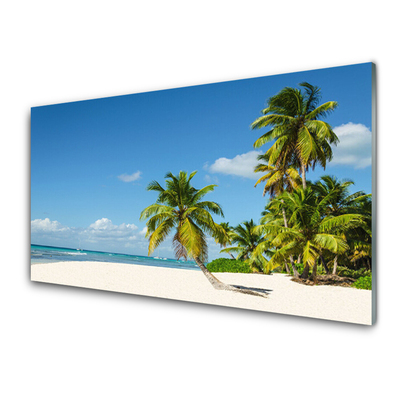 Plexiglas schilderij Palm beach overzees landschap