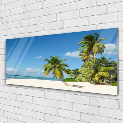 Plexiglas schilderij Palm beach overzees landschap