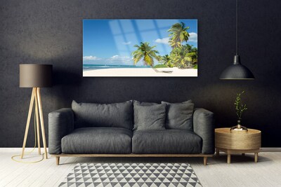 Plexiglas schilderij Palm beach overzees landschap