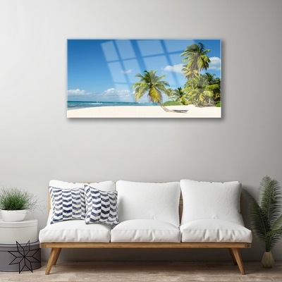 Plexiglas schilderij Palm beach overzees landschap