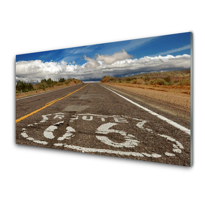 Plexiglas schilderij Way of the desert highway