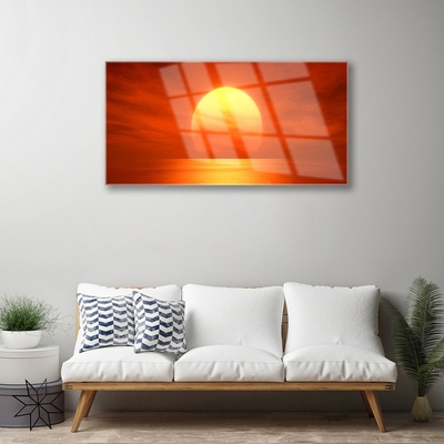 Plexiglas schilderij Sunset sea