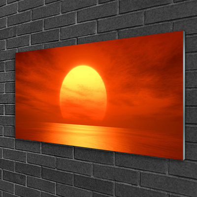 Plexiglas schilderij Sunset sea