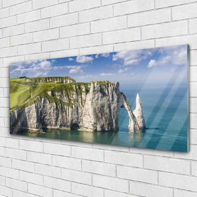 Plexiglas schilderij Rocks cliff sea coast