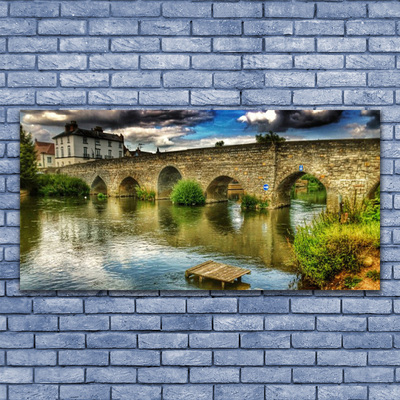 Plexiglas schilderij Architecture river bridge