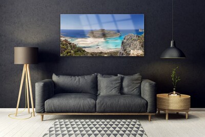 Plexiglas schilderij Mountain island sea beach