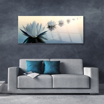 Plexiglas schilderij De lelies van waterlily
