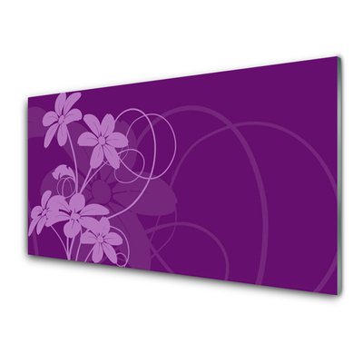 Print op plexiglas Abstract flowers kunst