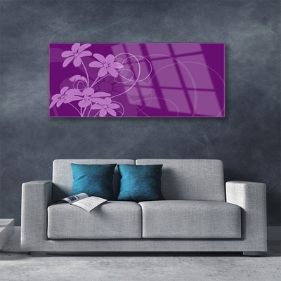 Print op plexiglas Abstract flowers kunst