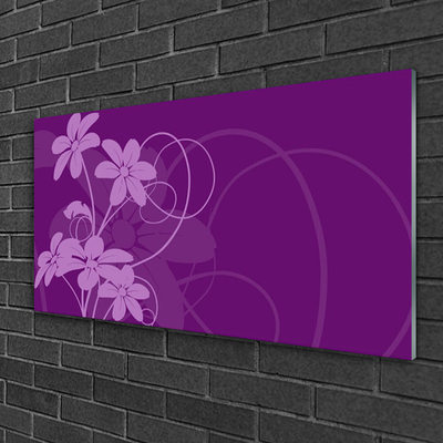 Print op plexiglas Abstract flowers kunst