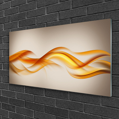 Print op plexiglas Golven art abstracte kunst