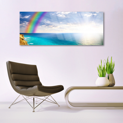 Print op plexiglas Rainbow sea landscape ons