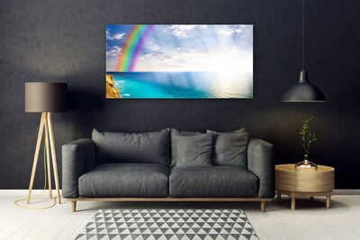 Print op plexiglas Rainbow sea landscape ons