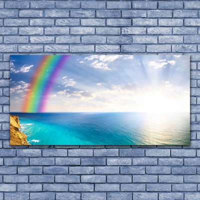 Print op plexiglas Rainbow sea landscape ons
