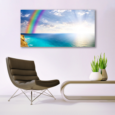 Print op plexiglas Rainbow sea landscape ons