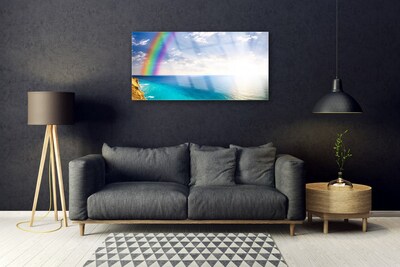 Print op plexiglas Rainbow sea landscape ons