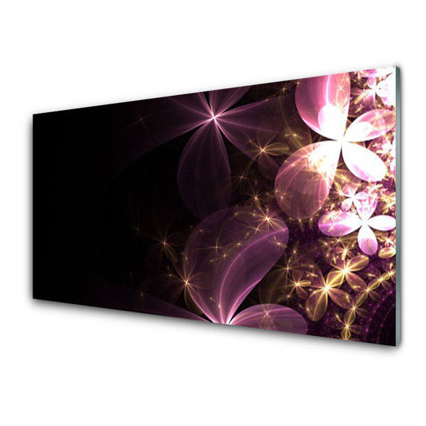 Print op plexiglas Abstract flowers kunst