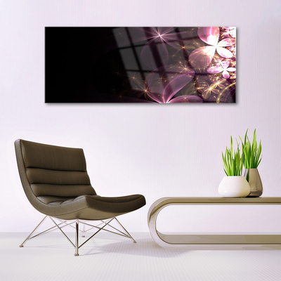 Print op plexiglas Abstract flowers kunst