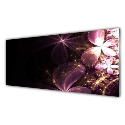 Print op plexiglas Abstract flowers kunst