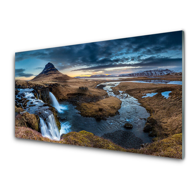 Print op plexiglas Waterval rivierlandschap