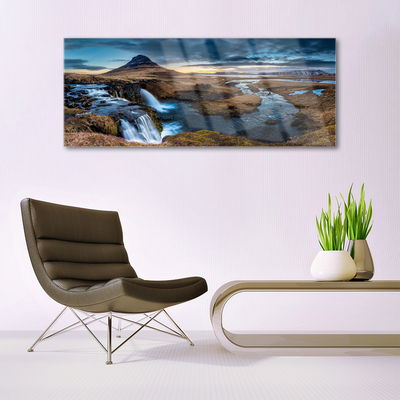 Print op plexiglas Waterval rivierlandschap