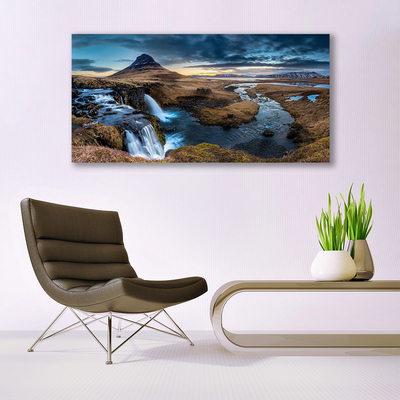 Print op plexiglas Waterval rivierlandschap