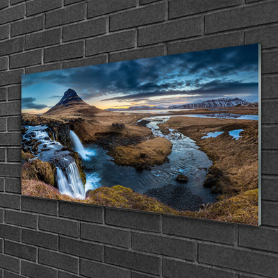 Print op plexiglas Waterval rivierlandschap