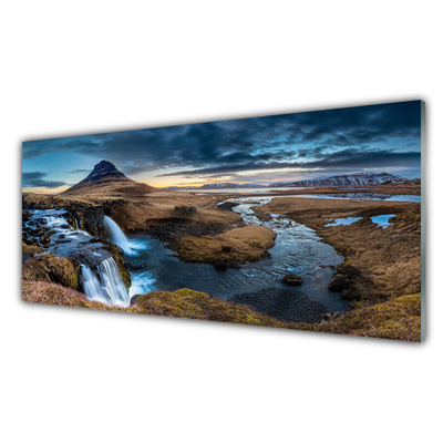 Print op plexiglas Waterval rivierlandschap