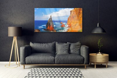 Print op plexiglas Cliff sea coast