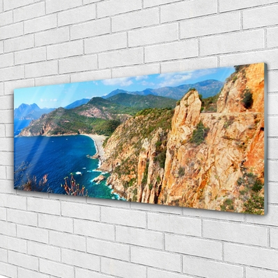 Print op plexiglas Sea cliff coast mountains