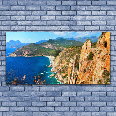 Print op plexiglas Sea cliff coast mountains