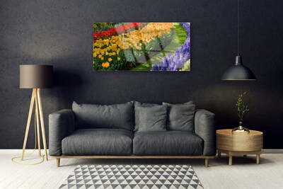 Print op plexiglas Tulpen bloemen garden