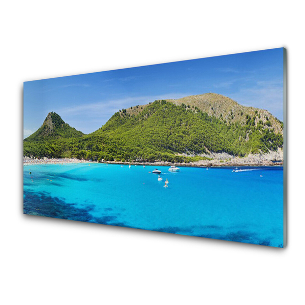 Print op plexiglas Sea mountain landscape