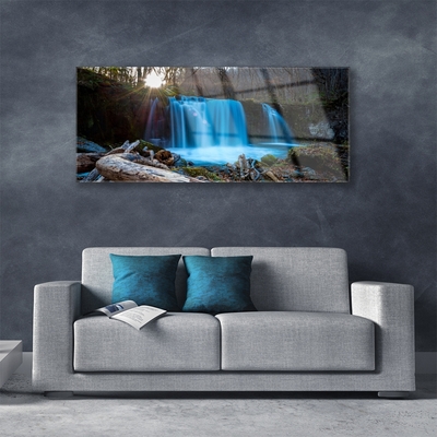 Print op plexiglas Zon natuur van de waterval