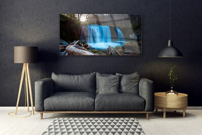 Print op plexiglas Zon natuur van de waterval