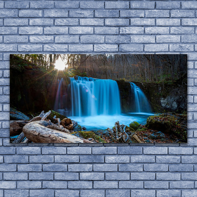 Print op plexiglas Zon natuur van de waterval