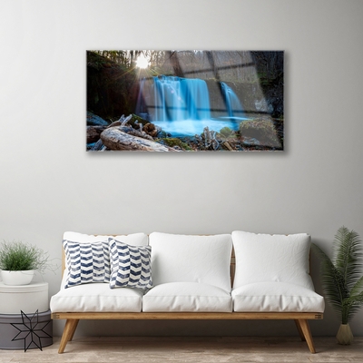Print op plexiglas Zon natuur van de waterval