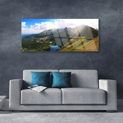 Print op plexiglas Mountain meadow landscape