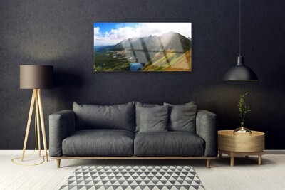 Print op plexiglas Mountain meadow landscape