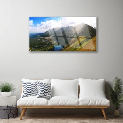 Print op plexiglas Mountain meadow landscape