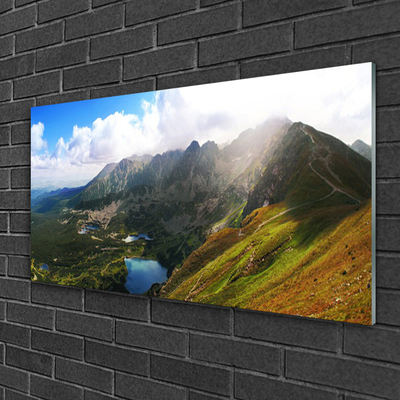 Print op plexiglas Mountain meadow landscape