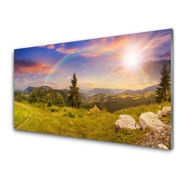 Print op plexiglas Bergweide nature sky