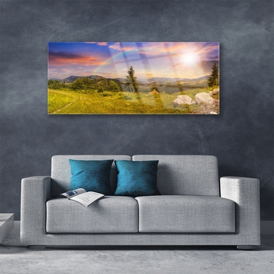 Print op plexiglas Bergweide nature sky