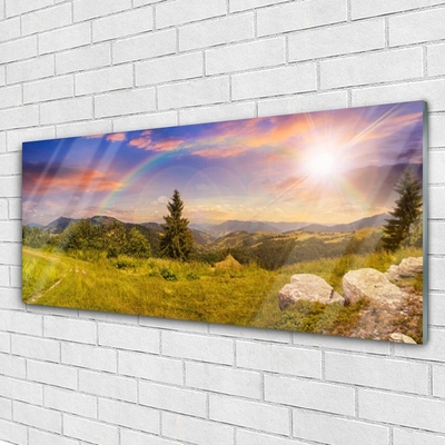 Print op plexiglas Bergweide nature sky