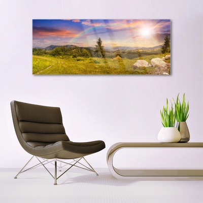 Print op plexiglas Bergweide nature sky