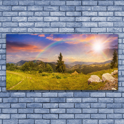 Print op plexiglas Bergweide nature sky